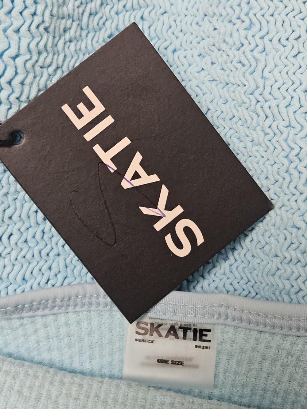 SKATIE O/S BLUE ONE PIECE BATHING SUIT - Picture 4 of 5